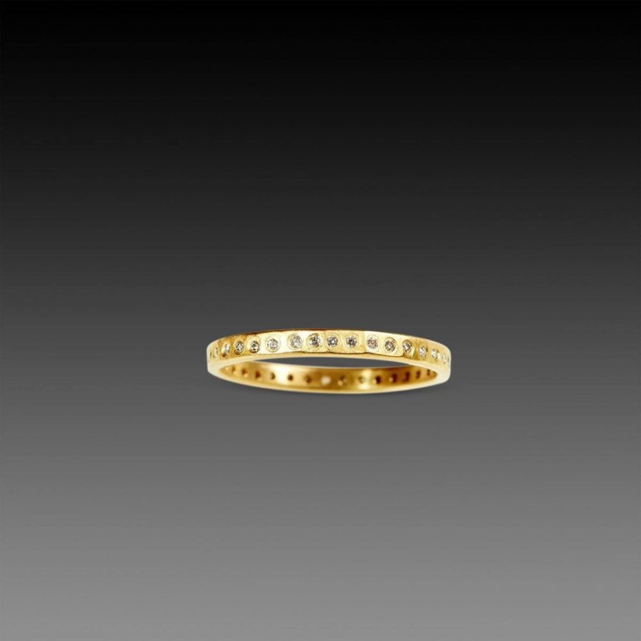 Rings Ananda Khalsa | Narrow Diamond Line Band